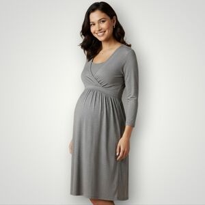 M 3 in 1 Labor/Delivery/Hospital Gown Maternity Dress Nursing Night